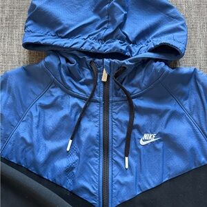Nike Sportswear Blue and Black Hooded Jacket
